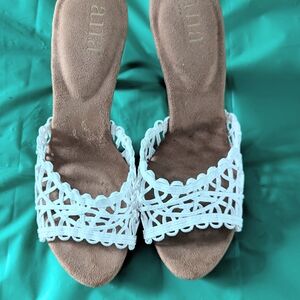 Chic White Lace Sandals